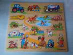 Puzzle en bois thème ferme, Enfants & Bébés, Enlèvement, Utilisé, En bois