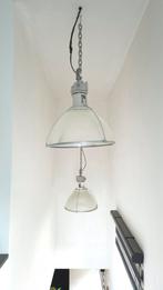 Glazen industriële hanglamp, Huis en Inrichting, Lampen | Hanglampen, Ophalen