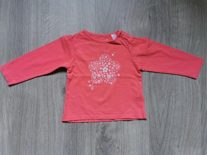 Longsleeve Okaidi - maat 80, Kinderen en Baby's, Babykleding | Maat 80, Gebruikt, Meisje, Shirtje of Longsleeve, Ophalen of Verzenden