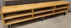 TV meubel / dressoir op wielen handgemaakt uit rubberwood, Ophalen, Gebruikt, 200 cm of meer, Minder dan 100 cm