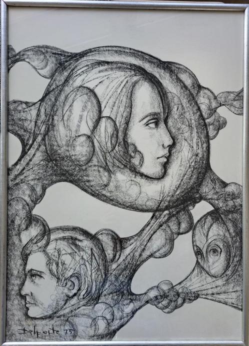 Schilderij - Set van 2 werken van Charles DELPORTE, Antiek en Kunst, Kunst | Schilderijen | Modern, Ophalen