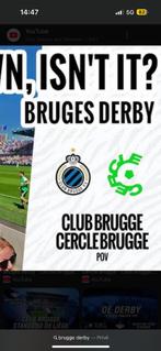 2 Tickets Club Brugge - Cercle Brugge, Losse kaart, Twee personen, Augustus