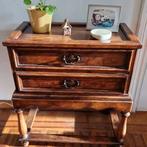Antieke eikenhouten kast met twee lades, Antiek en Kunst, Antiek | Meubels | Kasten, Ophalen