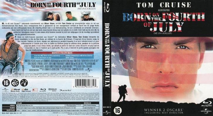 born on the fourth july (blu-ray) nieuw, Cd's en Dvd's, Blu-ray, Zo goed als nieuw, Drama, Ophalen of Verzenden