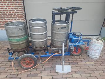 Installatie om bier te brouwen