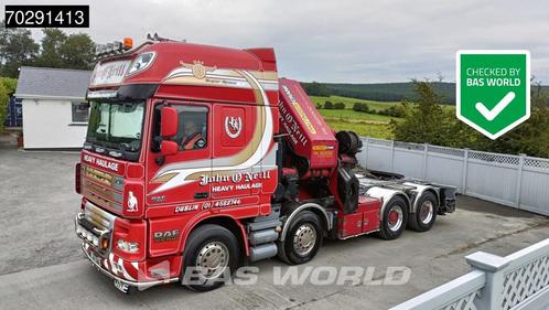 DAF XF XF105.510 8X4 Palfinger PK150.002 Kran Crane Winch Fi, Auto's, Vrachtwagens, Bedrijf, Te koop, Airconditioning, Climate control
