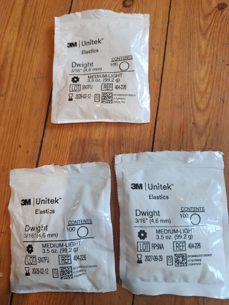 3 paquets d'élastiques Dwight, Enfants & Bébés, Bains & Soins, Neuf, Enlèvement ou Envoi