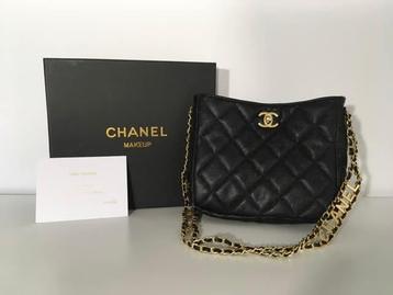 Chanel - Zwarte leren tas met nerfeffect - VIP-item met doos beschikbaar voor biedingen