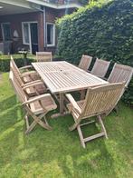 Teak&garden teakhouten tuinset., Tuin en Terras, Tuinsets en Loungesets, Ophalen, Zo goed als nieuw, Tuinset