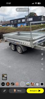 Remorque double essieux 750kg, Enlèvement, Comme neuf