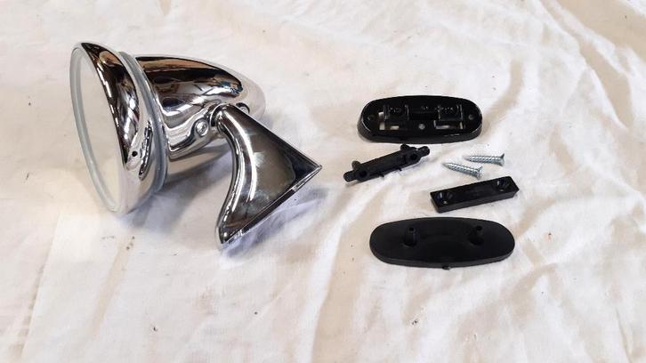 Chrome spiegel Klassieke Mini Racing , Rechts BULLET, Auto-onderdelen, Spiegels, Mini, Rover, Austin, Nieuw, Ophalen