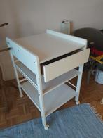 pampertafel op wielen met lade intact, Ophalen, Zo goed als nieuw, Tafel