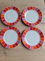 Servies : 4 borden / L.dake en zn, Huis en Inrichting, Ophalen of Verzenden, Zo goed als nieuw, Bord(en)
