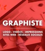 GRAPHISTE  Designer (Logo, impressions, sites web, vidéos), Services & Professionnels, Imprimeurs & Graphistes, Imprimé
