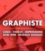 GRAPHISTE  Designer (Logo, impressions, sites web, vidéos), Diensten en Vakmensen, Drukwerk en Grafisch ontwerpers, Printen of Kopiëren