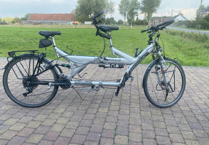 Koga Twin Traveller tandem fiets, plooibaar, Fietsen en Brommers, Fietsen | Tandems, Gebruikt, 10 tot 15 versnellingen, 53 tot 57 cm