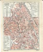 1910 - Gent stadsplan + centrumplan, Antiek en Kunst, Verzenden