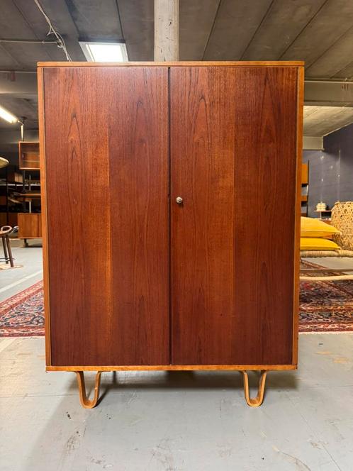 Cees Braakman Pastoe CB06 vintage kast met luspoten, Antiek en Kunst, Antiek | Meubels | Stoelen en Sofa's, Ophalen of Verzenden