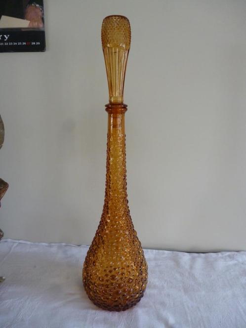 Carafe art déco ancienne bouteille en verre ambré vintage, Antiquités & Art, Antiquités | Verre & Cristal, Enlèvement ou Envoi