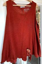 Top (débardeur) dame, Martine Samoun, années 2010, XL, Martine Samoun, Comme neuf, Brun, Chemise ou Top
