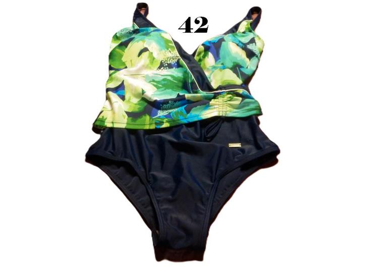 (86)- maillot femme t.42 bleu vert - natura -, Kleding | Dames, Badmode en Zwemkleding, Zo goed als nieuw, Badpak, Blauw, Ophalen of Verzenden