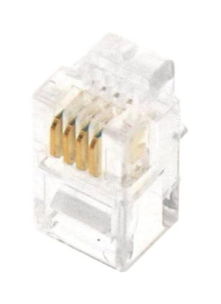 Keuze uit 240 RJ11 6P/4C GIGAMEDIA GGM MJ6P4C-connectoren, Computers en Software, Pc- en Netwerkkabels, Nieuw, Ophalen of Verzenden
