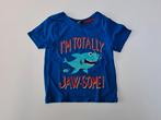 Mt 24-36 m Blauwe T-shirt I'm totally jaw-some!, Kinderen en Baby's, Kinderkleding | Maat 92, Ophalen of Verzenden, Zo goed als nieuw