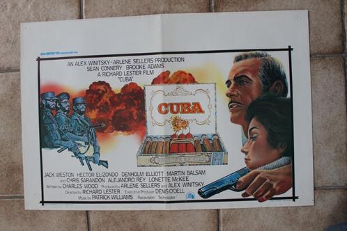 filmaffiche Sean Connery Cuba 1979 filmposter, Collections, Posters & Affiches, Comme neuf, Cinéma et TV, A1 jusqu'à A3, Rectangulaire horizontal