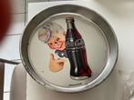 Coca cola zilverkleurige plateau, Verzamelen, Ophalen, Gebruikt