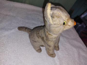 oud creme kleurig katje, Steiff? jaren 1940-50 beschikbaar voor biedingen