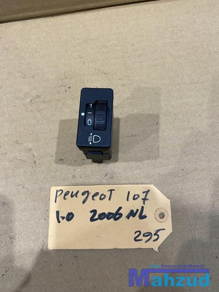 PEUGEOT 107 C1 AYGO Koplamp hoogteverstel schakelaar 2005-20, Auto-onderdelen, Dashboard en Schakelaars, Peugeot, Gebruikt, Ophalen of Verzenden