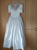 Unieke trouwjurk mt 38, Comme neuf, Enlèvement ou Envoi, Blanc, Robe de mariée