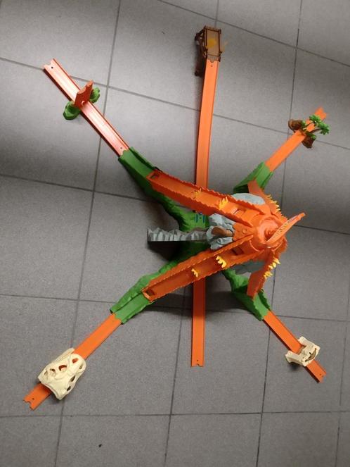 Hot Wheels vulkaan superset, Kinderen en Baby's, Speelgoed | Racebanen, Gebruikt, Racebaan, Handmatig, Hot Wheels, Zelf te bouwen