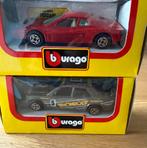Burago Ferrari Testarossa en Mercedes 190 Rally 1:43, Hobby en Vrije tijd, Ophalen of Verzenden, Zo goed als nieuw, Auto, Overige merken