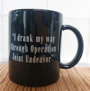Tasse Operation Joint Endeavor - NATO IFOR, Enlèvement ou Envoi, Autres, Autres types