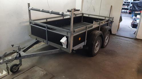 remorque dubbel as, Auto diversen, Aanhangers en Bagagewagens, Zo goed als nieuw, Ophalen