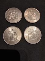 4 monnaie argent hercule 50 francs france, Enlèvement ou Envoi, France, Monnaie en vrac, Argent