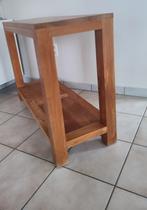 muurtafel in teak, Huis en Inrichting, Tafels | Sidetables, Ophalen, Zo goed als nieuw