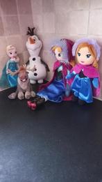 knuffel frozen + puzzel, Comme neuf, Enlèvement ou Envoi