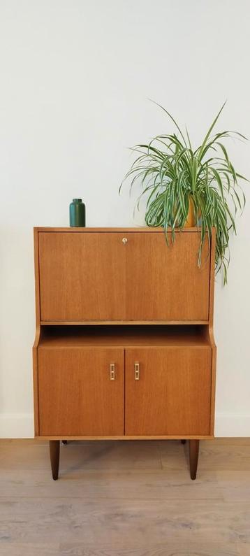 Vintage retro secretaire lowboard highboard sideboard beschikbaar voor biedingen