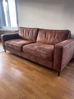 Zetel cognac kleur 3 zit, Huis en Inrichting, Driepersoons, 75 tot 100 cm, Ophalen of Verzenden, Zo goed als nieuw