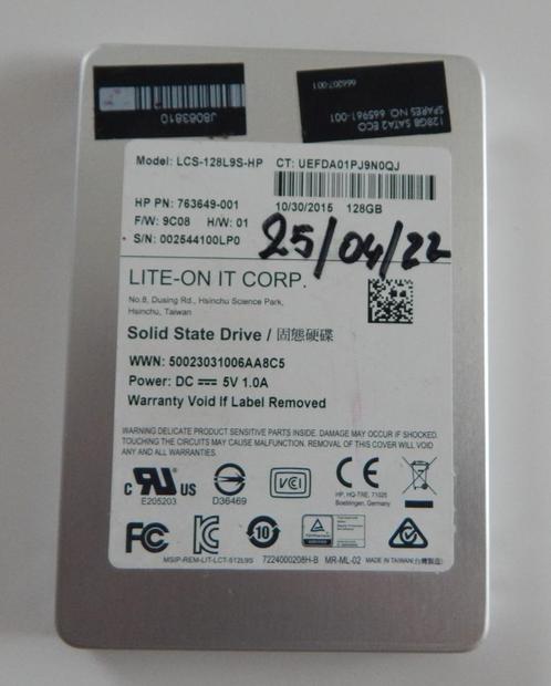 SSD 125GB DISQUE HP LCS-128LSS-HP LITE-ON, Informatique & Logiciels, Disques durs, Reconditionné, Interne, SATA, Enlèvement ou Envoi