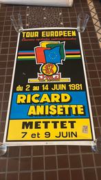 Affiche cycliste circuit de mettet ricard, Verzamelen, Ophalen of Verzenden, Zo goed als nieuw