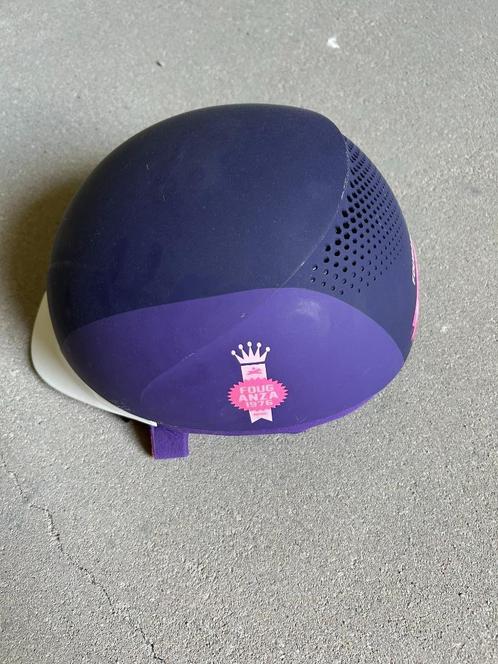 Paardrijhelm Fouganza, Dieren en Toebehoren, Paardrijkleding, Zo goed als nieuw, Kinderen, Cap, Ophalen
