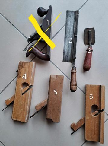 Handgereedschap houtbewerking/ alles aan 5 euro per stuk., Doe-het-zelf en Bouw, Ophalen, Gebruikt
