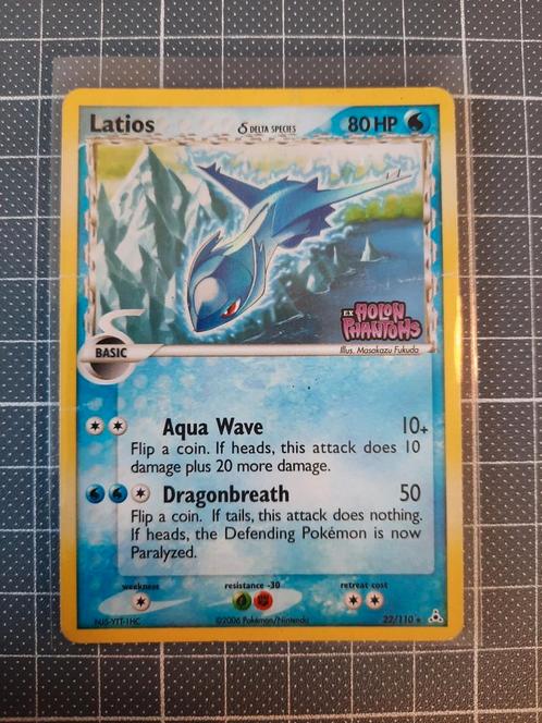 Latios holon phantoms stamp holo, Hobby en Vrije tijd, Verzamelkaartspellen | Pokémon, Zo goed als nieuw, Ophalen of Verzenden
