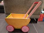 Houten poppenwagen, Kinderen en Baby's, Speelgoed | Houten speelgoed, Ophalen, Zo goed als nieuw