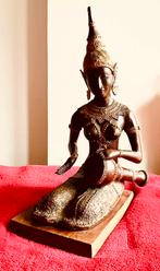 Brons: Aziatische Goddelijkheid - Ht 35 cm dan 2 kg, Antiek en Kunst, Antiek | Brons en Koper, Ophalen, Brons