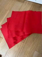 Sets de table rouge 50 x 35, Hobby en Vrije tijd, Stoffen en Lappen, Ophalen, Overige materialen, Zo goed als nieuw, 30 tot 120 cm