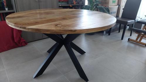 Ronde tafel, Huis en Inrichting, Tafels | Eettafels, Nieuw, 100 tot 150 cm, 100 tot 150 cm, Vier personen, Rond, Overige houtsoorten
